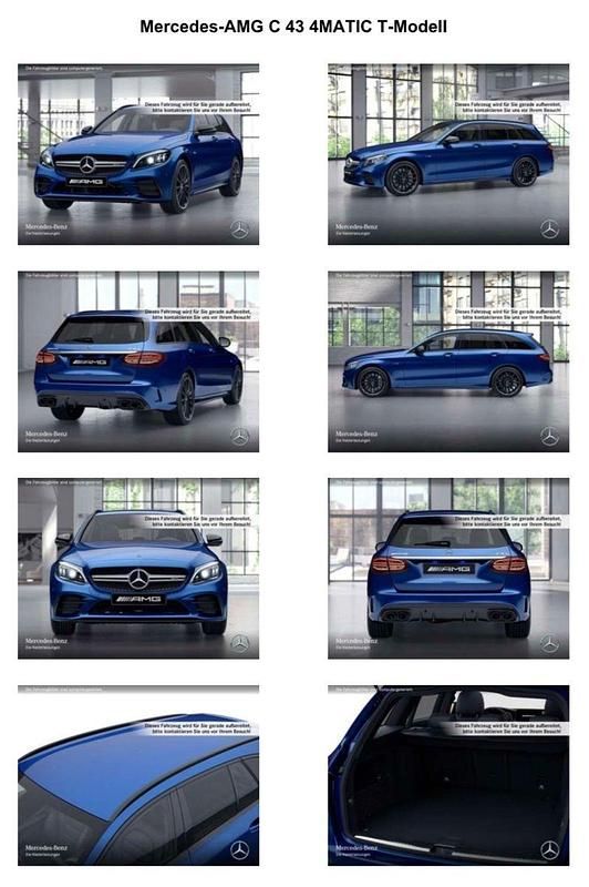 Blau Gebraucht 2019 Mercedes C43 AMG AMG Kombi | 39.000 € (Fairer Preis) - Bild 1/4