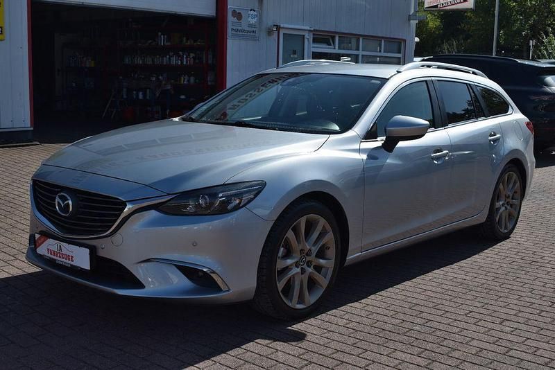 Silber Gebraucht 2015 Mazda 6 Exclusive-Line Kombi | 13.790 € (Fairer Preis) - Bild 1/4