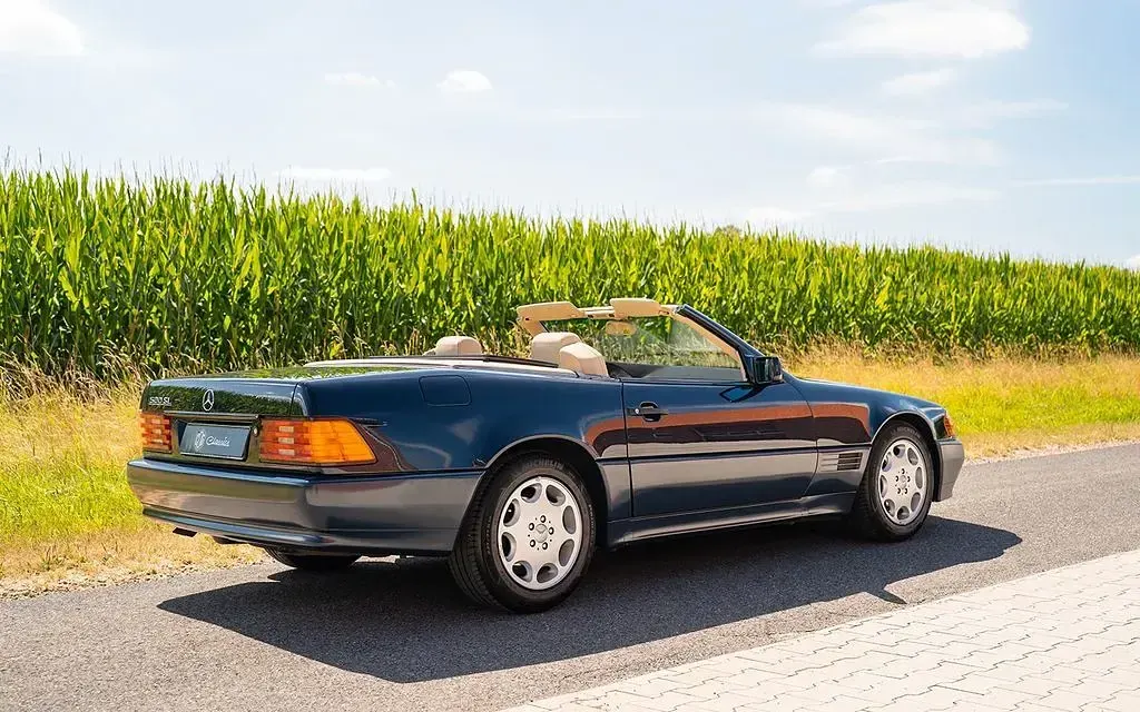 Gebraucht Mercedes SL500 320 PS (235 kW) 1990 Blau Cabrio