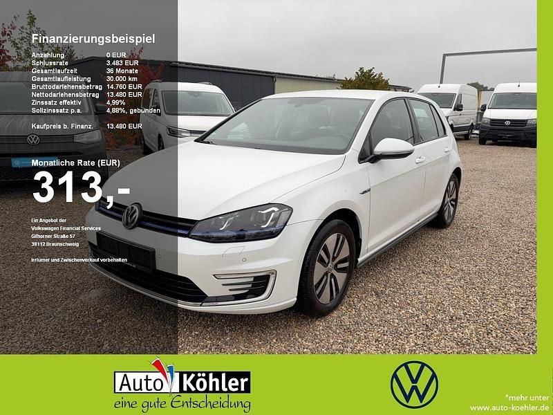 Oryxweiß perlmutteffekt Gebraucht 2014 VW Golf VII GTE Limousine | 13.480 € (Fairer Preis) - Bild 1/3