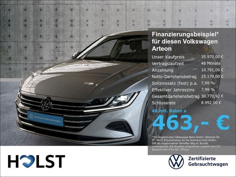 Pyritsilber metallic Gebraucht 2024 VW Arteon Elegance Kombi | 35.970 € (Fairer Preis) - Bild 1/4