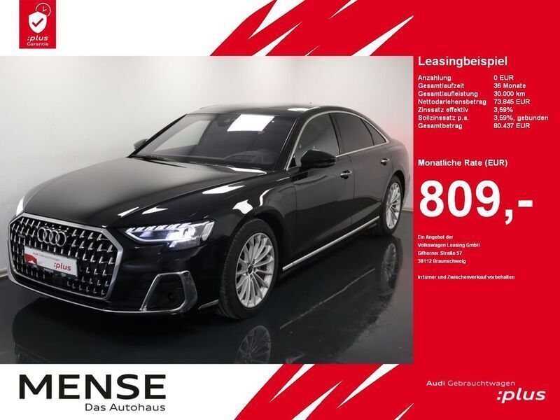 Mythosschwarz Gebraucht 2024 Audi A8 Ambiente Limousine | 73.845 € (Guter Preis) - Bild 1/4
