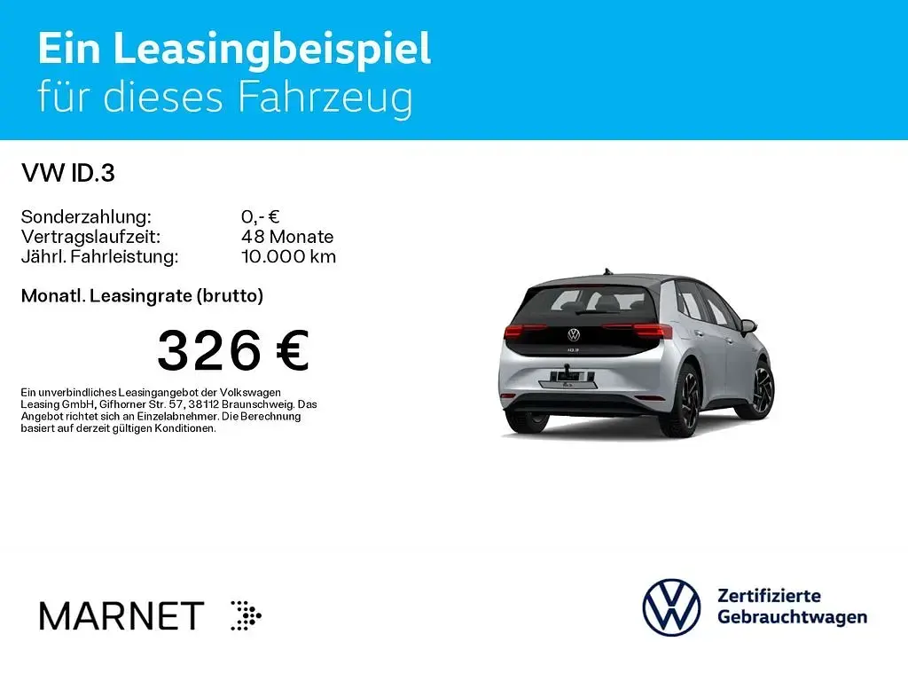 Używany VW ID.3 Pro Performance 150 kW (204 KM) 2023 Czarny Hatchback