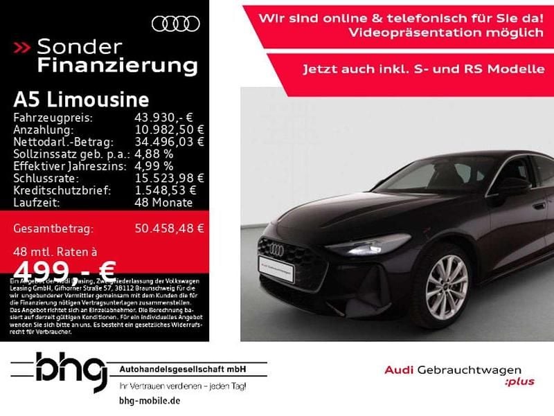 Schwarz Gebraucht 2025 Audi A5 Ambiente Coupé | 43.930 € (Superpreis) - Bild 1/4