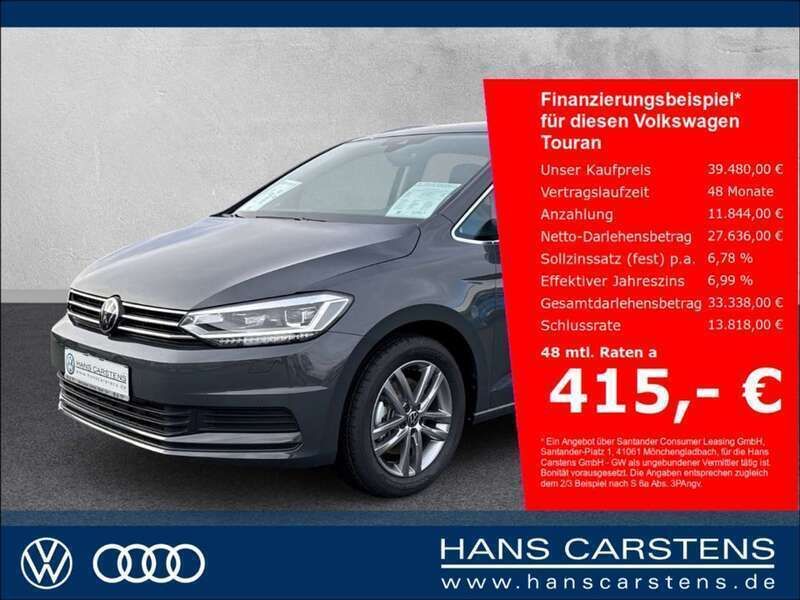 Grau Neu 2024 VW Touran Comfortline Van / Kleinbus | 39.480 € - Bild 1/4