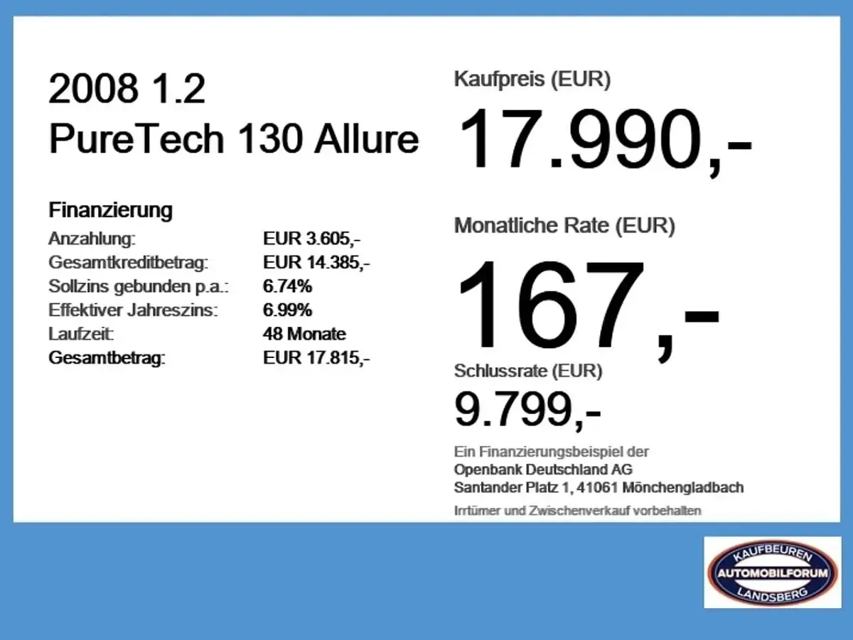 Gebraucht Peugeot 2008 Allure 131 PS (96 kW) 2024 Vertigoblau SUV