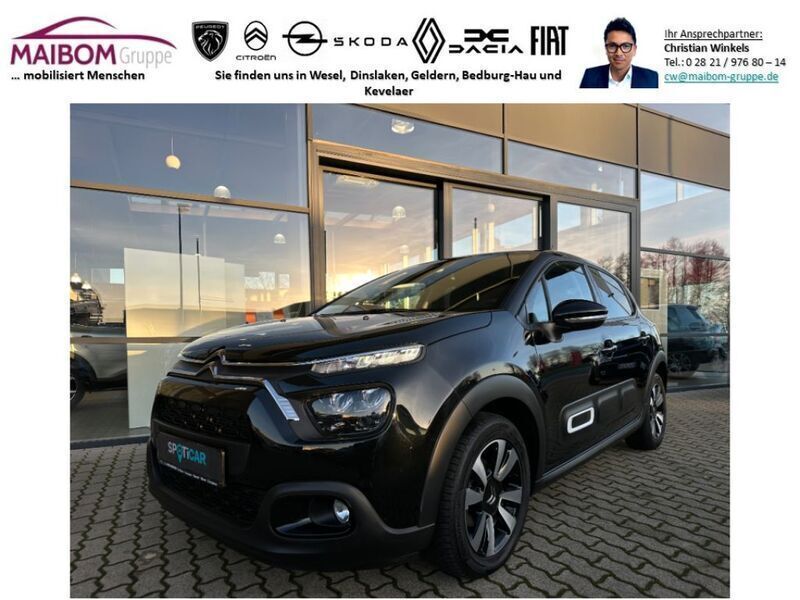 Schwarz Gebraucht 2024 Citroën C3 PureTech Kleinwagen | 18.490 € (Etwas zu teuer) - Bild 1/4