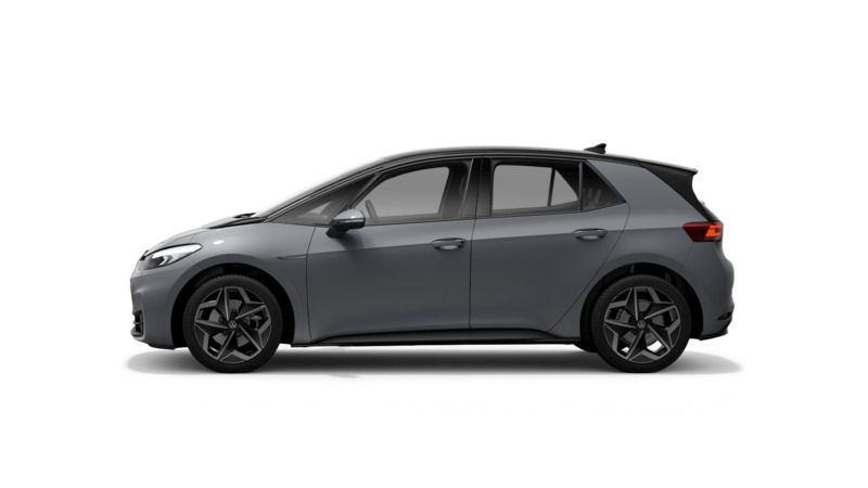 Gebraucht VW ID.3 Pure 110 kW (150 PS) 2021 Mondsteingrau schwarz Kleinwagen
