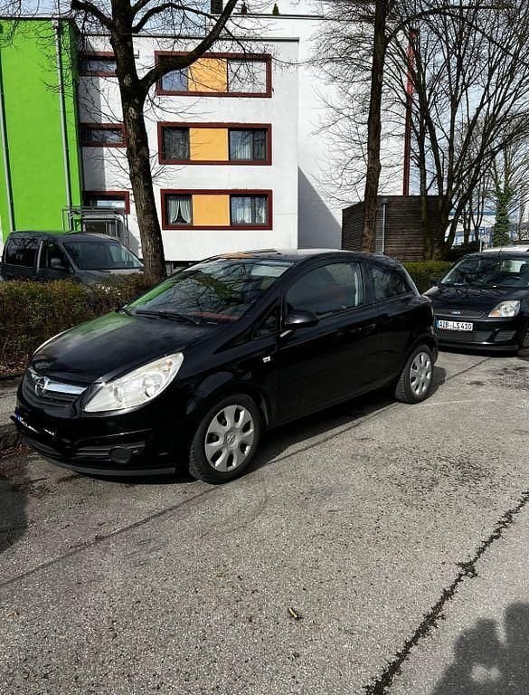 Schwarz Gebraucht 2008 Opel Corsa Edition Kleinwagen | 800 € (Guter Preis) - Bild 1/4