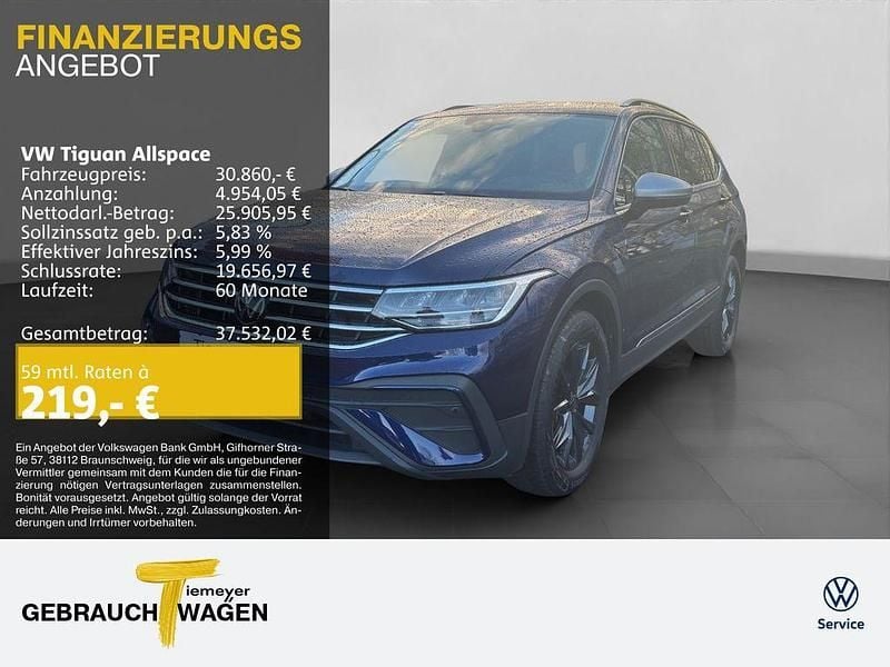 Gebraucht VW Tiguan Allspace Move 150 PS (110 kW) 2024 Blau SUV