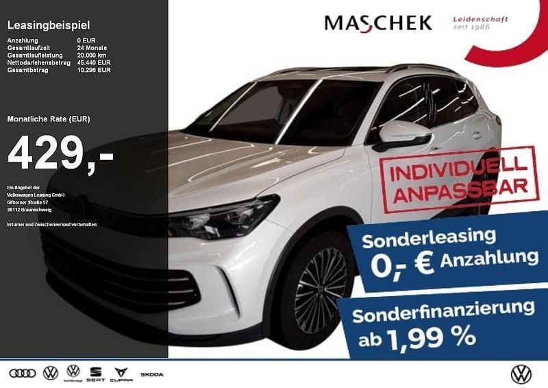 Oryxweiss perlmutteffekt Gebraucht 2024 VW Tiguan Elegance SUV | 45.440 € (Fairer Preis) - Bild 1/4