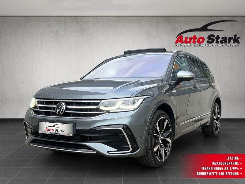 Grau Gebraucht 2022 VW Tiguan Allspace R-line SUV | 35.990 € (Teuer) - Bild 1/4