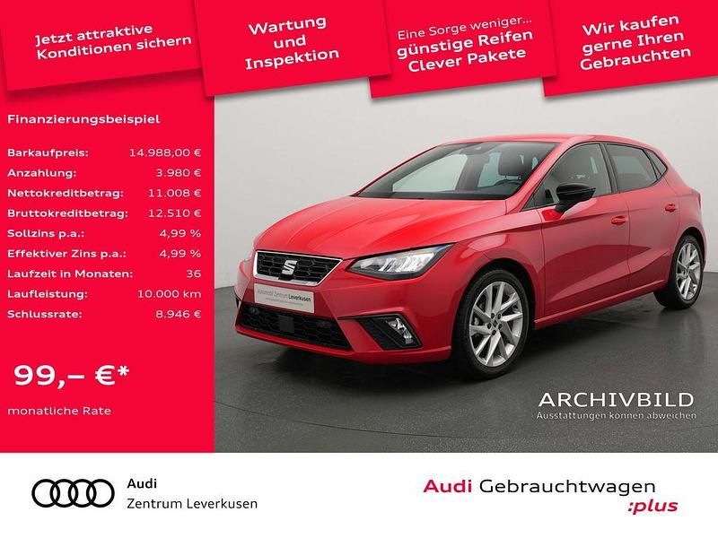 Rot Gebraucht 2021 Seat Ibiza FR Kleinwagen | 14.988 € (Fairer Preis) - Bild 1/4