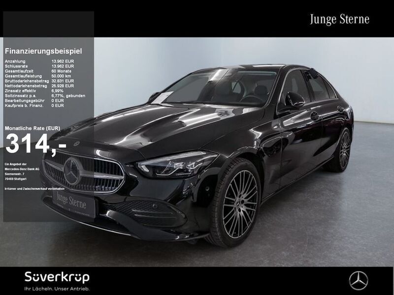 Schwarz Gebraucht 2023 Mercedes C220 Avantgarde Limousine | 39.780 € (Fairer Preis) - Bild 1/2