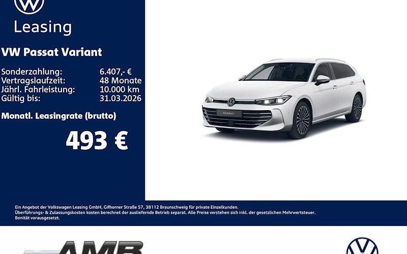Neu VW Passat Elegance 150 PS (110 kW) 2025 Weiß Kombi