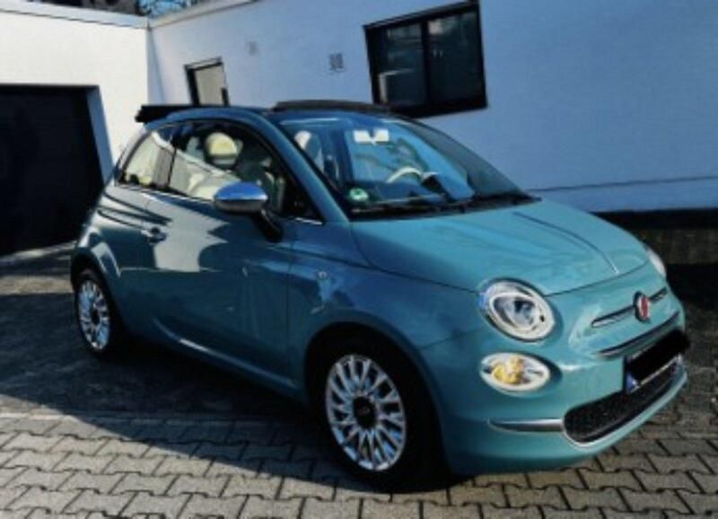 Blau Gebraucht 2017 Fiat 500 Cabrio | 6.500 € (Superpreis) - Bild 1/4