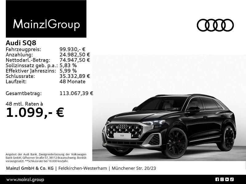 Schwarz Gebraucht 2024 Audi SQ8 Ambiente SUV | 99.930 € (Fairer Preis) - Bild 1/3