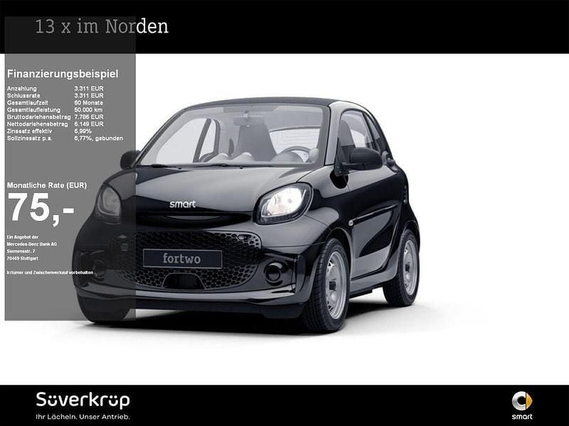 Schwarz Gebraucht 2022 Smart ForTwo Electric Drive Coupé | 9.460 € (Superpreis) - Bild 1/2