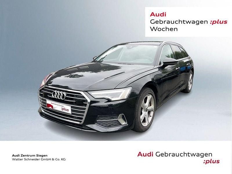 Mythosschwarz metallic Gebraucht 2021 Audi A6 Sport Kombi | 31.910 € (Guter Preis) - Bild 1/4
