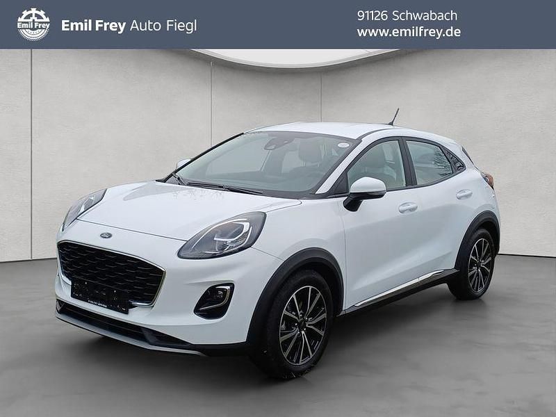 Frozen white Gebraucht 2021 Ford Puma Titanium SUV | 14.990 € (Superpreis) - Bild 1/4