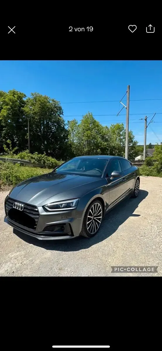 Gebraucht Audi A5 Sportback Comfort 190 PS (139 kW) 2018 Grau Kleinwagen