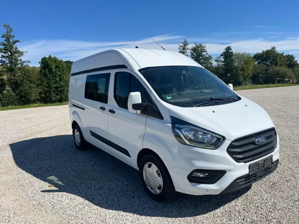 Gebraucht Ford Transit Custom Trend 131 PS (96 kW) 2020 Weiß Van / Kleinbus