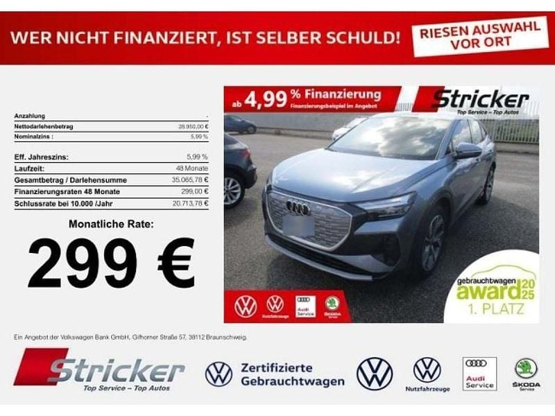 Geysirblau metallic (metallic) Gebraucht 2023 Audi e-tron SUV | 28.949 € (Superpreis) - Bild 1/3