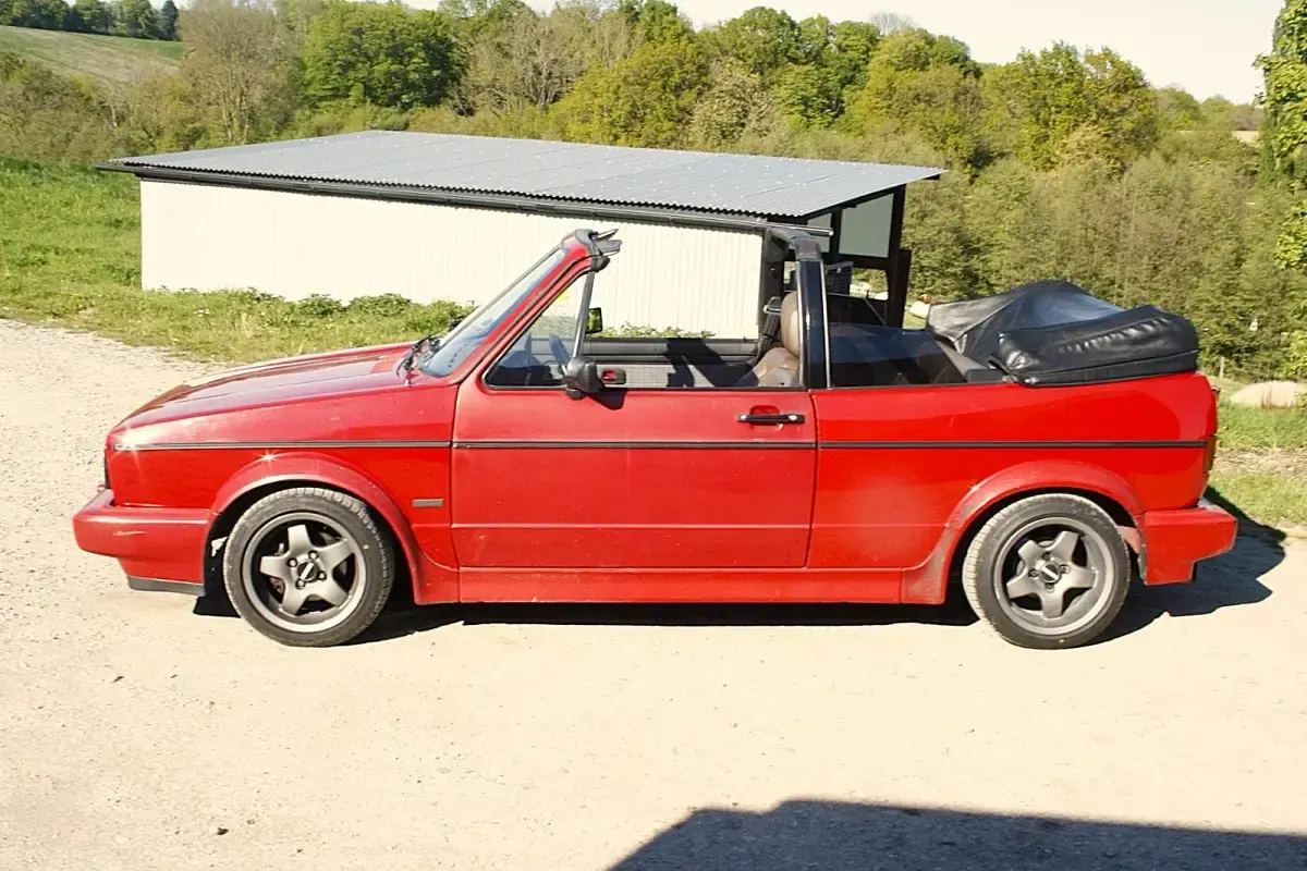 Gebraucht VW Golf Cabriolet 72 PS (52 kW) 1984 Rot Cabrio