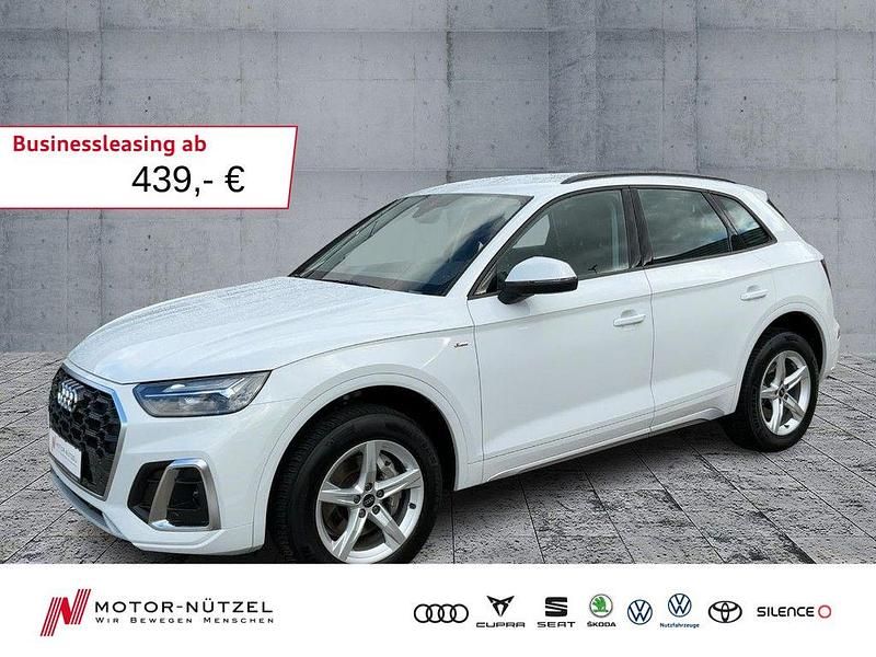 Gletscherweiß metallic Gebraucht 2023 Audi Q5 S-Line SUV | 40.630 € (Guter Preis) - Bild 1/4