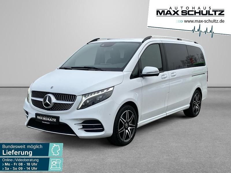 Bergkristallweiß metallic Gebraucht 2024 Mercedes V300 AMG Van / Kleinbus | 64.855 € (Guter Preis) - Bild 1/4