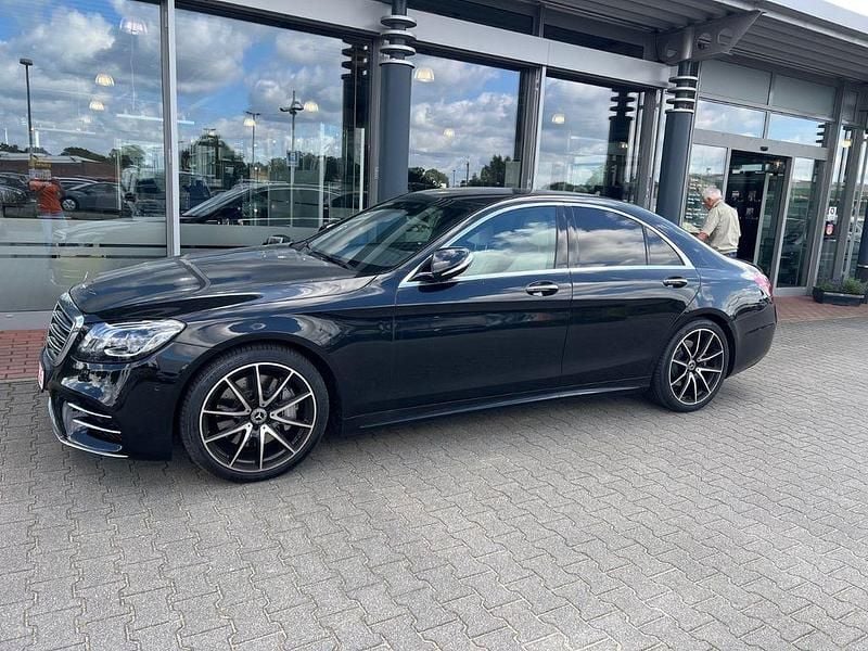 Schwarz Gebraucht 2020 Mercedes S450 AMG line Limousine | 59.850 € (Superpreis) - Bild 1/4