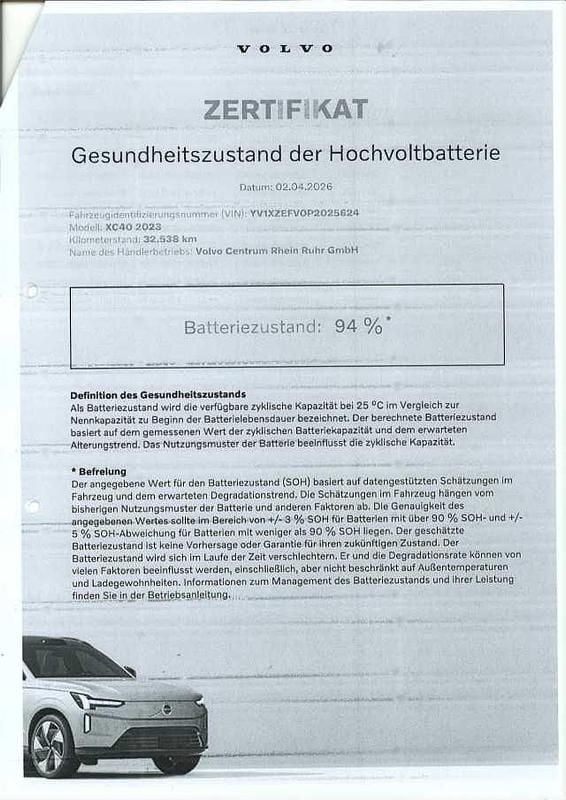 Usado Volvo XC40 Core 169 kW (231 HP) 2023 Cinzento SUV