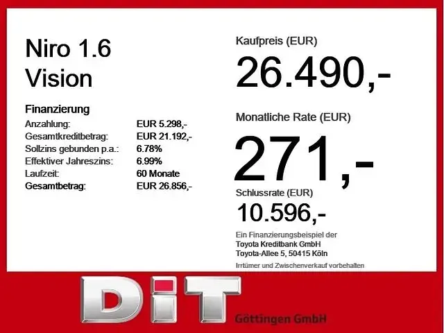 Gebraucht Kia Niro Vision 141 PS (103 kW) 2024 SUV