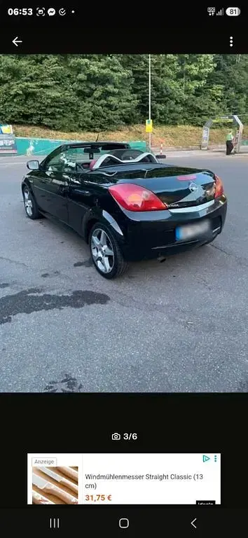 Gebraucht Opel Tigra 90 PS (66 kW) 2008 Schwarz Cabrio