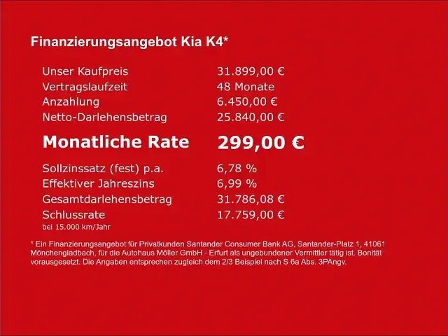 Neu Kia K4 Comfort 150 PS (110 kW) 2026 Grau Kombi