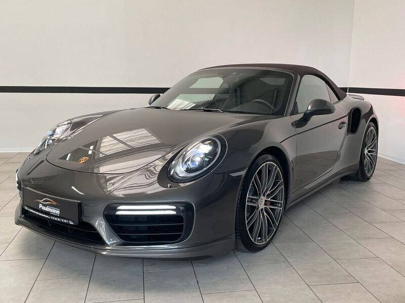 Grau (metallic) Gebraucht 2017 Porsche 911 Turbo Cabriolet Cabrio | 199.911 € - Bild 1/4