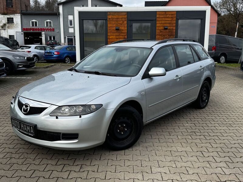 Perlmuttsilber metallic Gebraucht 2007 Mazda 6 Active Kombi | 6.990 € - Bild 1/4