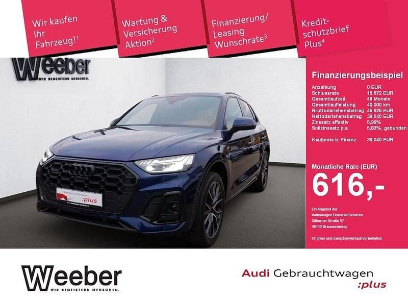 Blau Gebraucht 2022 Audi Q5 S-Line SUV | 39.040 € (Guter Preis) - Bild 1/4