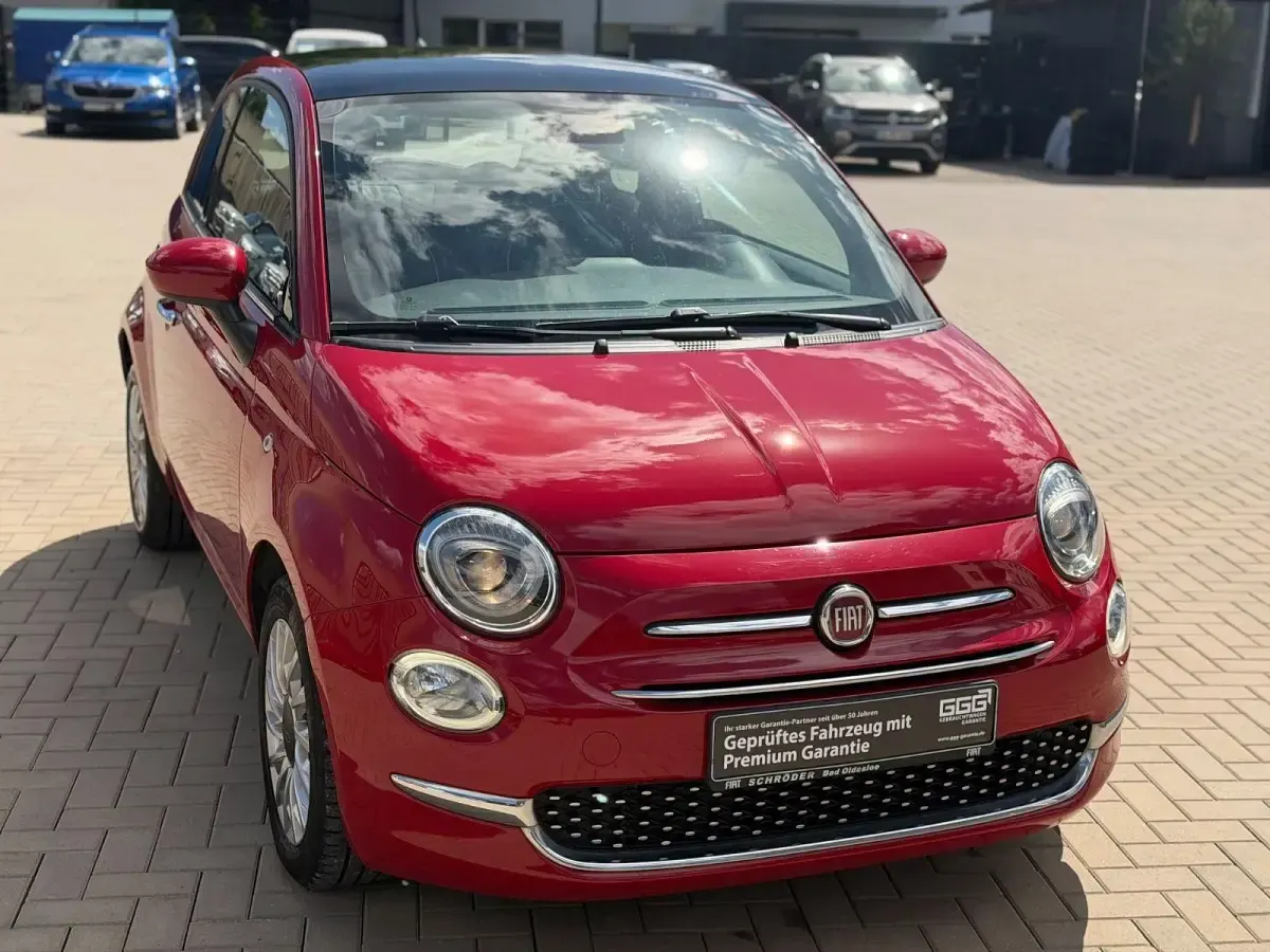 Gebraucht Fiat 500 Lounge 69 PS (50 kW) 2017 Rot Kleinwagen