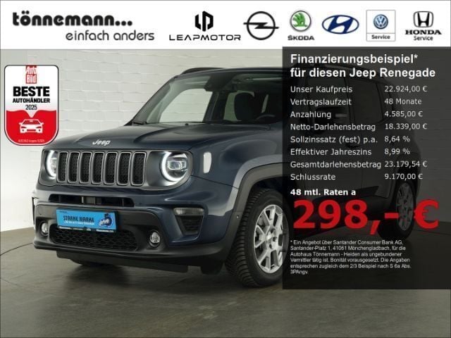 Blau Gebraucht 2023 Jeep Renegade Limited SUV | 22.924 € (Guter Preis) - Bild 1/3