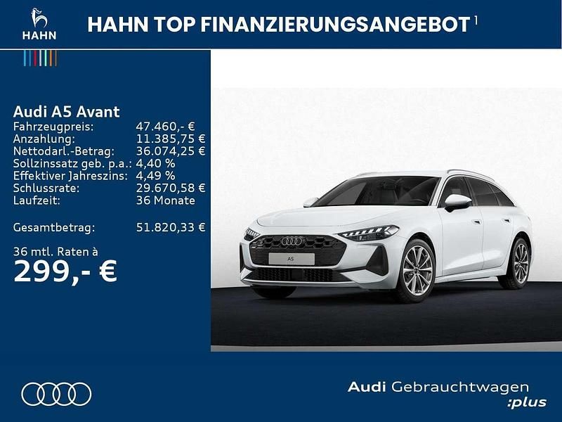 Gebraucht Audi A5 Sport 204 PS (150 kW) 2025 Gletscherweiß metallic Kombi