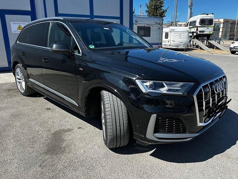 Schwarz Gebraucht 2022 Audi Q7 S-Line SUV | 56.900 € (Fairer Preis) - Bild 1/4
