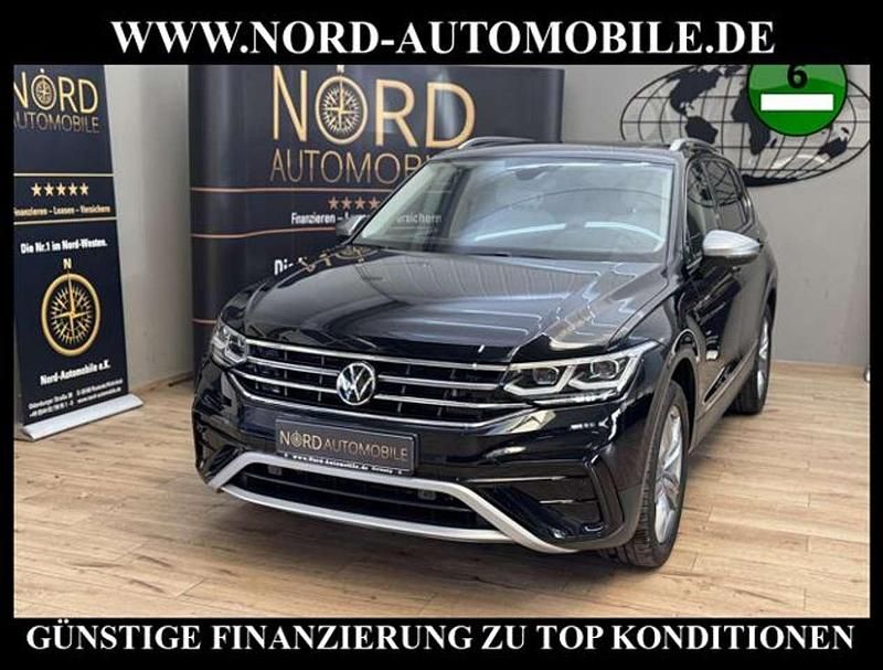 Deep black perleffek (metallic) Gebraucht 2022 VW Tiguan Allspace Elegance SUV | 32.900 € (Fairer Preis) - Bild 1/3