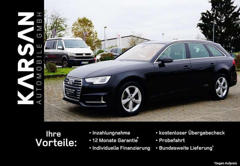 Brillantschwarz Gebraucht 2019 Audi A4 Sport Kombi | 17.999 € (Guter Preis) - Bild 1/4