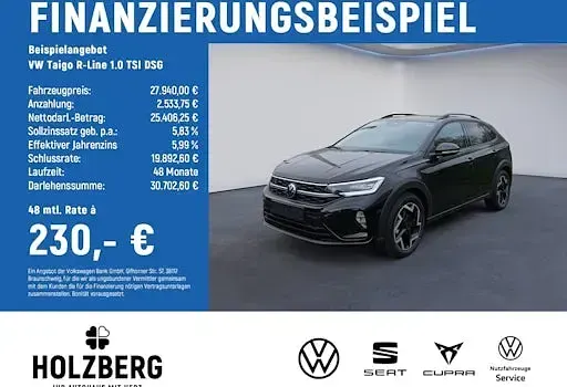 Neu VW Taigo R-line 116 PS (85 kW) 2026 Schwarz SUV