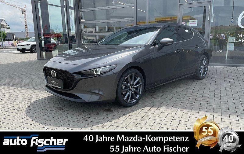 Machine gray Neu 2025 Mazda 3 Exclusive-Line Limousine | 33.190 € - Bild 1/4
