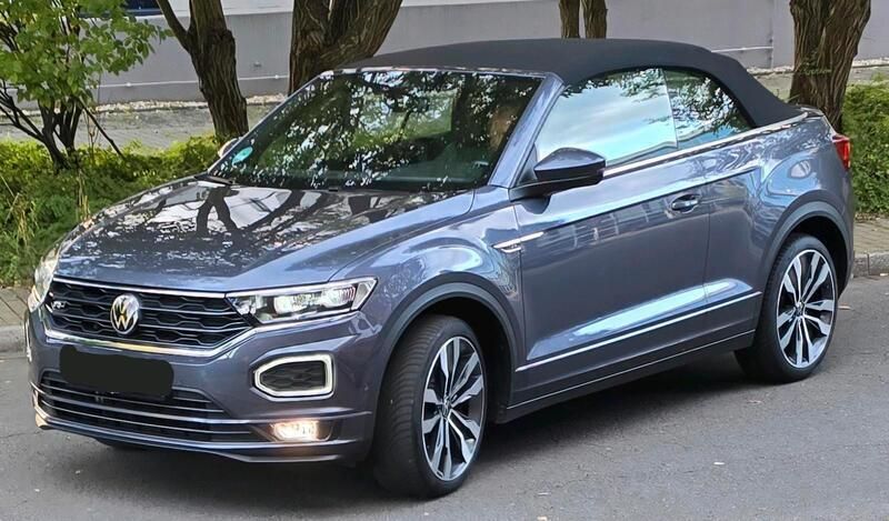 Grau Gebraucht 2021 VW T-Roc Cabriolet R-line Cabrio | 25.250 € (Guter Preis) - Bild 1/4