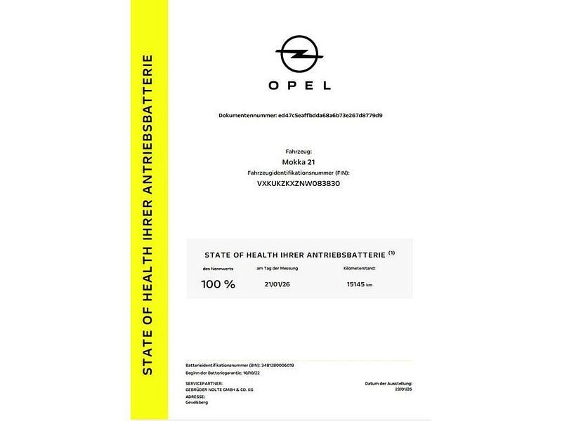 Gebraucht Opel Mokka-e Elegance 100 kW (136 PS) 2022 Grün SUV