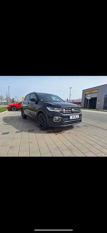 Schwarz Gebraucht 2023 VW T-Cross R-line SUV | 28.599 € (Teuer) - Bild 1/4