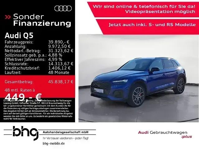 Gebraucht Audi Q5 S-Line 204 PS (150 kW) 2023 SUV